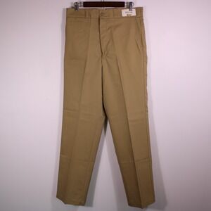 Vintage Key Pants Mens 34x32 Brown Tan Never-Iron Dress Pants Made in USA NEW‎